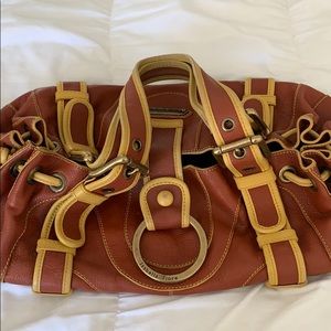 Isabella Fiore large rust and yellow bag